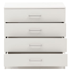 Συρταριέρα Elise  4ων συρταριών λευκό 69x40x71εκ - Pakobazaar