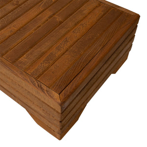 Τραπέζι Otis  μασίφ ξύλο οξιάς καρυδί 60x42x35εκ - Pakobazaar