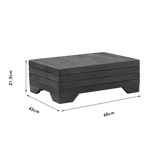 Τραπέζι Otis  μασίφ ξύλο οξιάς καρυδί 60x42x35εκ - Pakobazaar