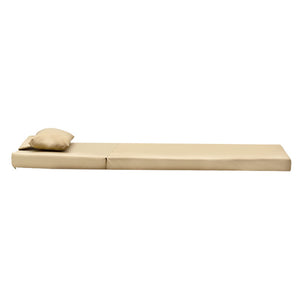 Μαξιλάρι ξαπλώστρας Sadie  ύφασμα μπεζ 65x185x10εκ - Pakobazaar