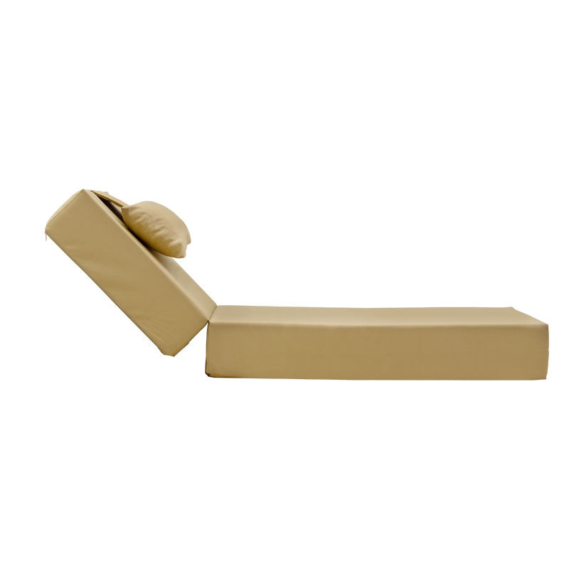 Μαξιλάρι ξαπλώστρας Specta  ύφασμα μπεζ 60x190x20εκ - Pakobazaar