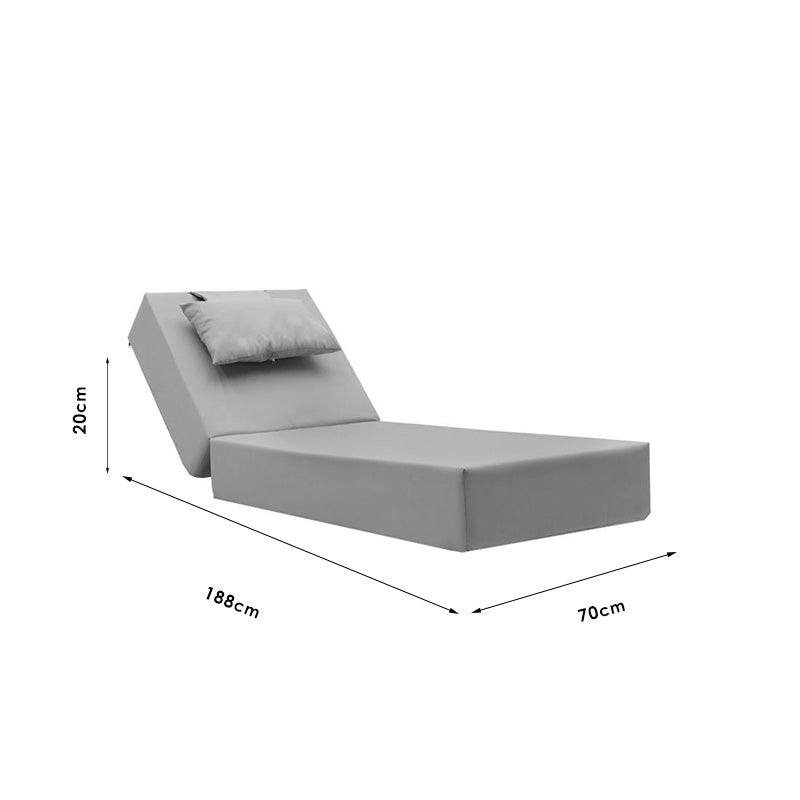 Μαξιλάρι ξαπλώστρας Specta  ύφασμα μπεζ 60x190x20εκ - Pakobazaar