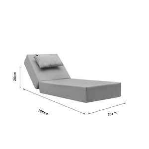 Μαξιλάρι ξαπλώστρας Specta  ύφασμα μπεζ 60x190x20εκ - Pakobazaar