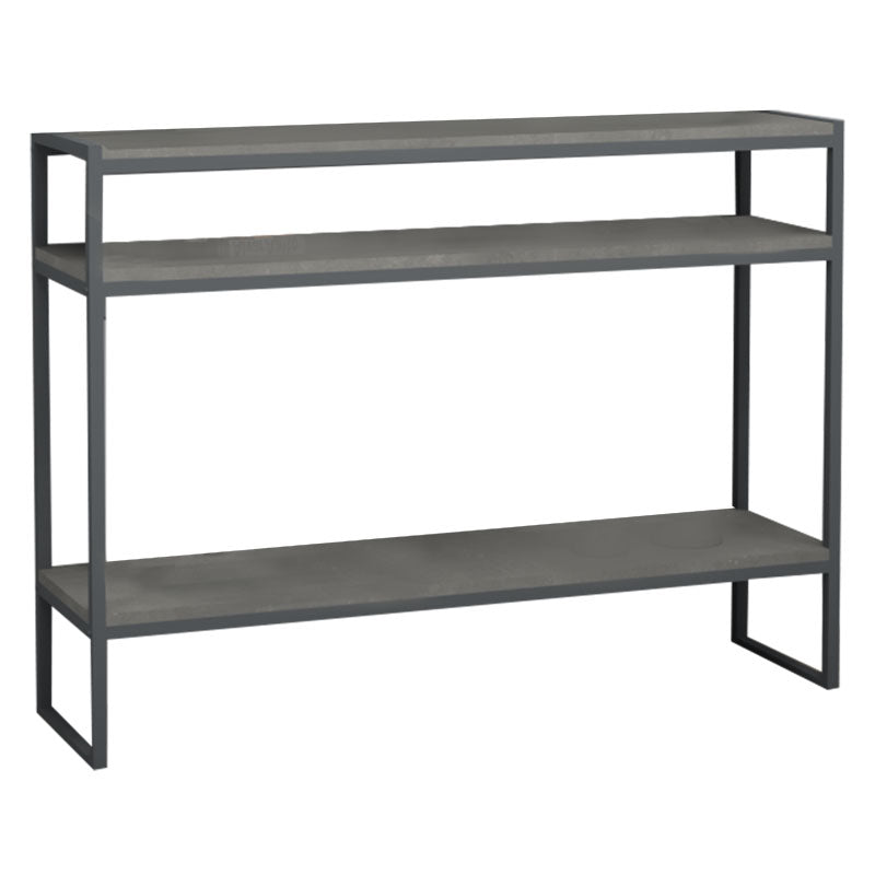 Κονσόλα Malloy  ανθρακί antique 120x33x90εκ - Image 2