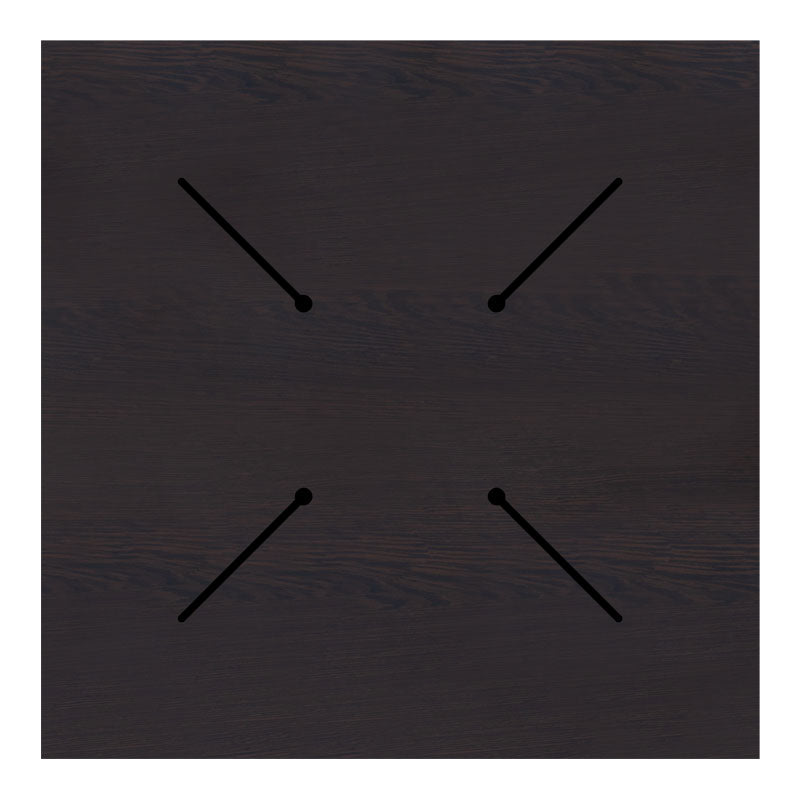 Επιφάνεια τραπεζιού Portico  HPL wenge 69x69εκ πάχους 12mm - Pakobazaar