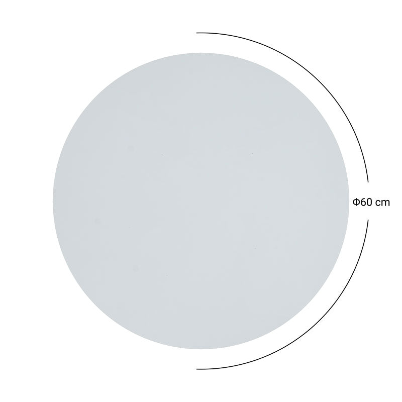 Επιφάνεια τραπεζιού Solace  Werzalit λευκό μαρμάρου Φ60εκ πάχους 25mm - Image 4