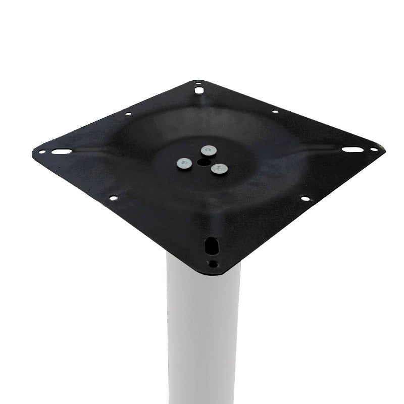 Βάση τραπεζιού bar Staid  μεταλλική λευκή-μαύρη 40x40x94εκ