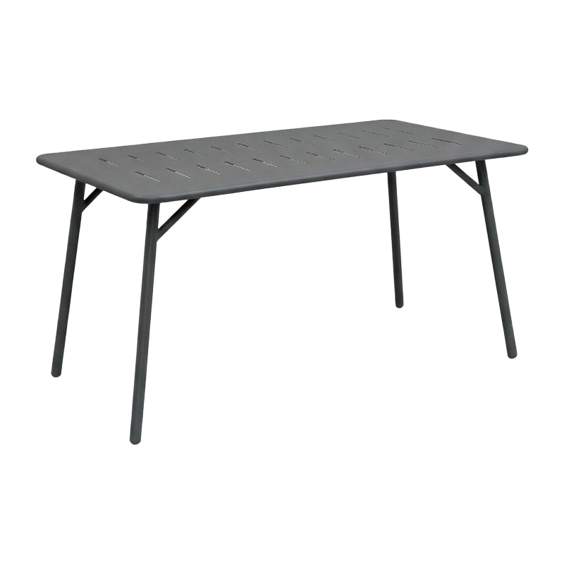 Τραπέζι Moraja  μαύρο μέταλλο 140x80x72εκ - Pakobazaar