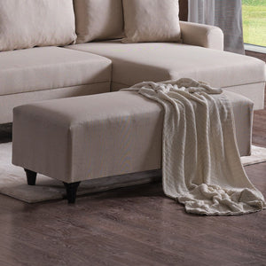 Γωνιακός Καναπές Sissi Μπεζ 230x125x72 εκ.