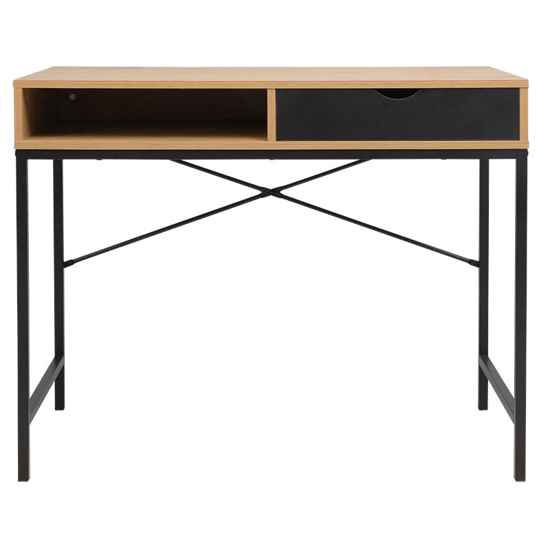 Γραφείο εργασίας Taco  φυσικό-μαύρο 95x48x76εκ - Pakobazaar