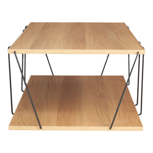 Τραπέζι σαλονιού Tars  sonoma-μαύρο 120x50x30εκ - Pakobazaar