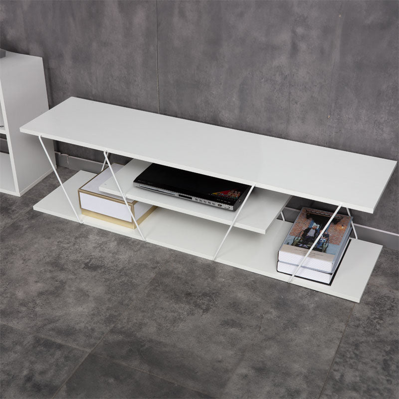 Έπιπλο τηλεόρασης Tars  λευκό 120x30x33εκ - Pakobazaar