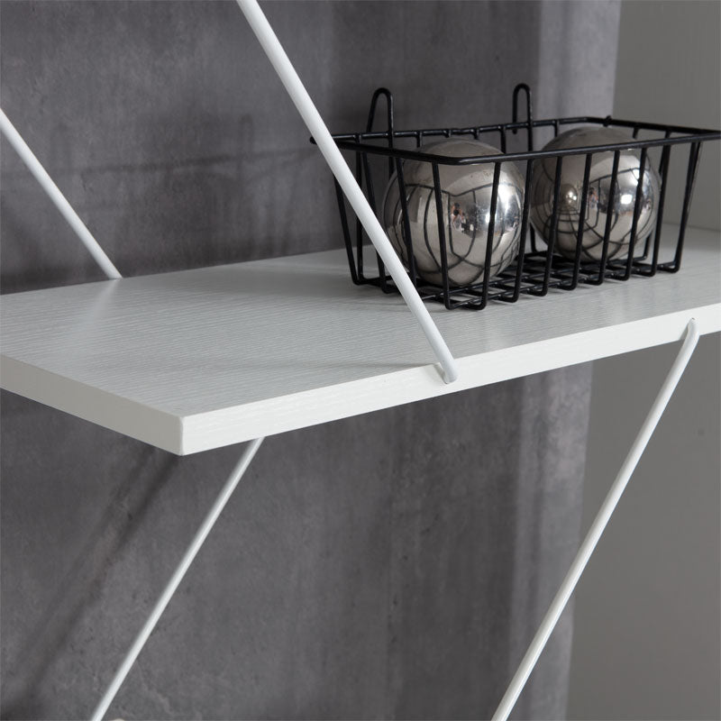 Βιβλιοθήκη Tars  λευκό 84x24x157εκ - Pakobazaar