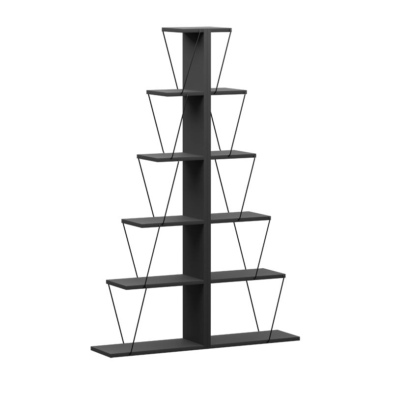 Βιβλιοθήκη mini Tars  ανθρακί-μαύρο 100x22x150εκ - Pakobazaar