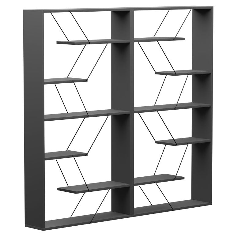 Βιβλιοθήκη Tars  ανθρακί-μαύρο 168x24x157εκ - Pakobazaar