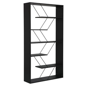 Βιβλιοθήκη Tars  ανθρακί-μαύρο 168x24x157εκ - Pakobazaar