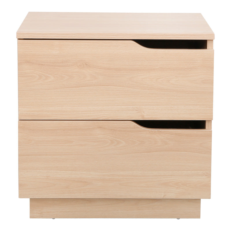 Κομοδίνο Verena  σε φυσική απόχρωση 48x40x48εκ - Pakobazaar
