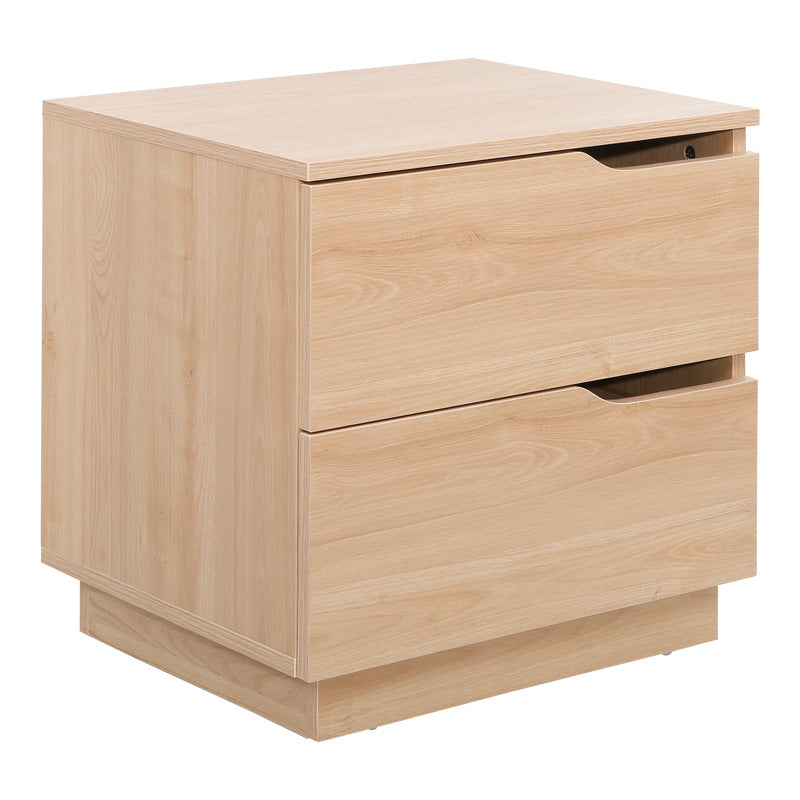 Κομοδίνο Verena  σε φυσική απόχρωση 48x40x48εκ - Pakobazaar
