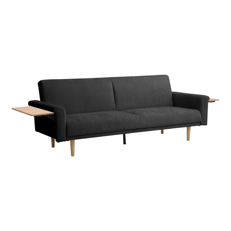 Καναπες-κρεβάτι Flexo  υφασμα ανθρακί 220x84.5x82εκ - Pakobazaar