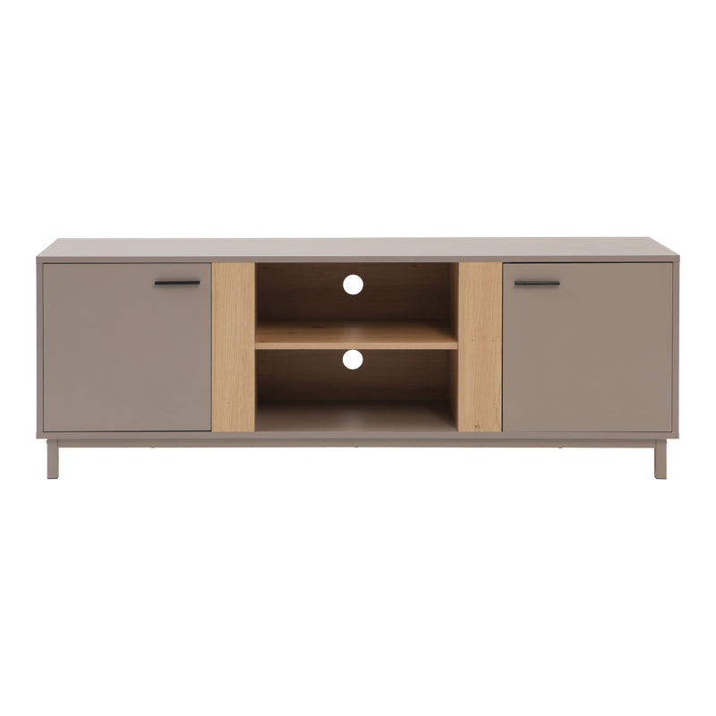 Έπιπλο τηλεόρασης Polenio  cappuccino με φυσικό 150x40x53εκ