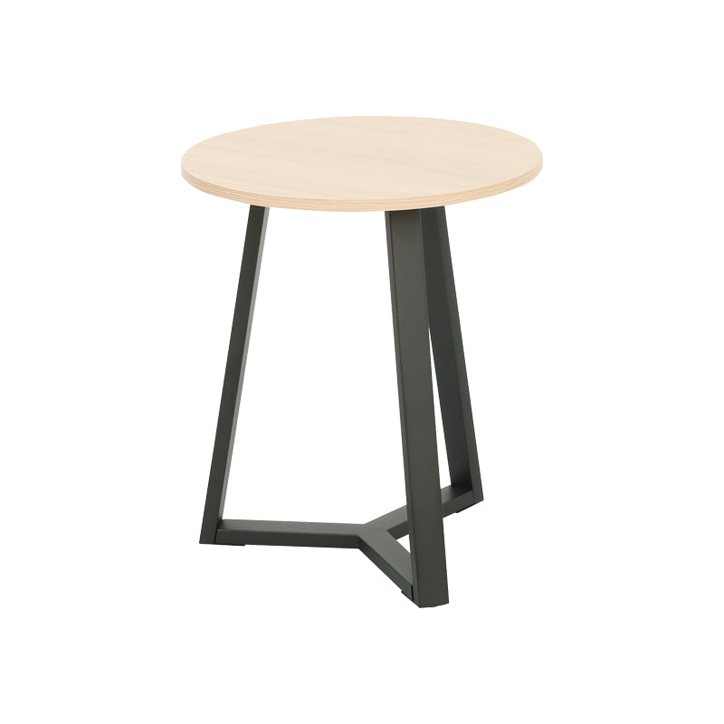 Βοηθητικό τραπέζι Berton  cappuccino με μαύρο μέταλλο Φ45x52εκ