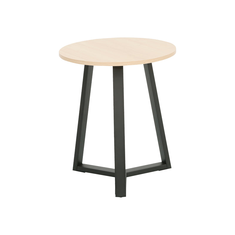 Βοηθητικό τραπέζι Berton  cappuccino με μαύρο μέταλλο Φ45x52εκ