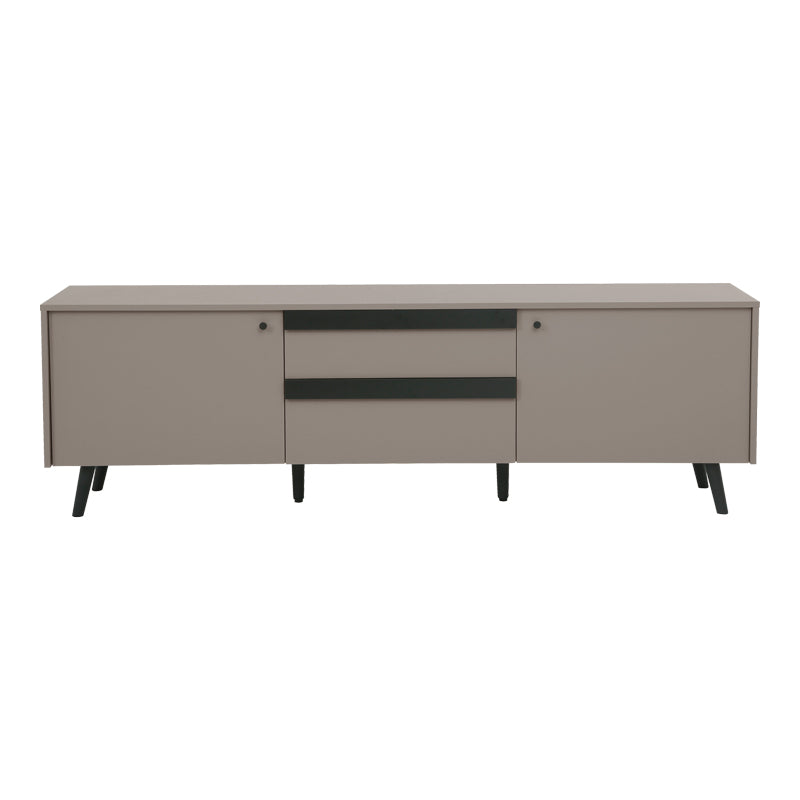 Έπιπλο τηλεόρασης Nectra  taupe με μαύρο 180x40x56εκ - Pakobazaar
