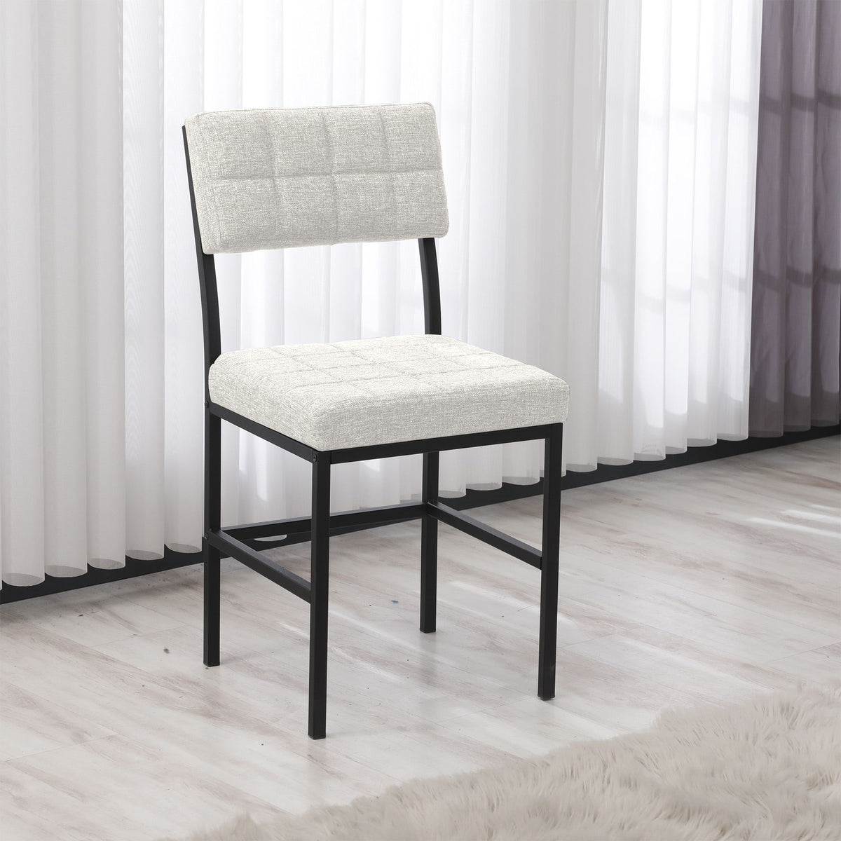 Καρέκλα Vartholomio Κρεμ 40x40x82 εκ.