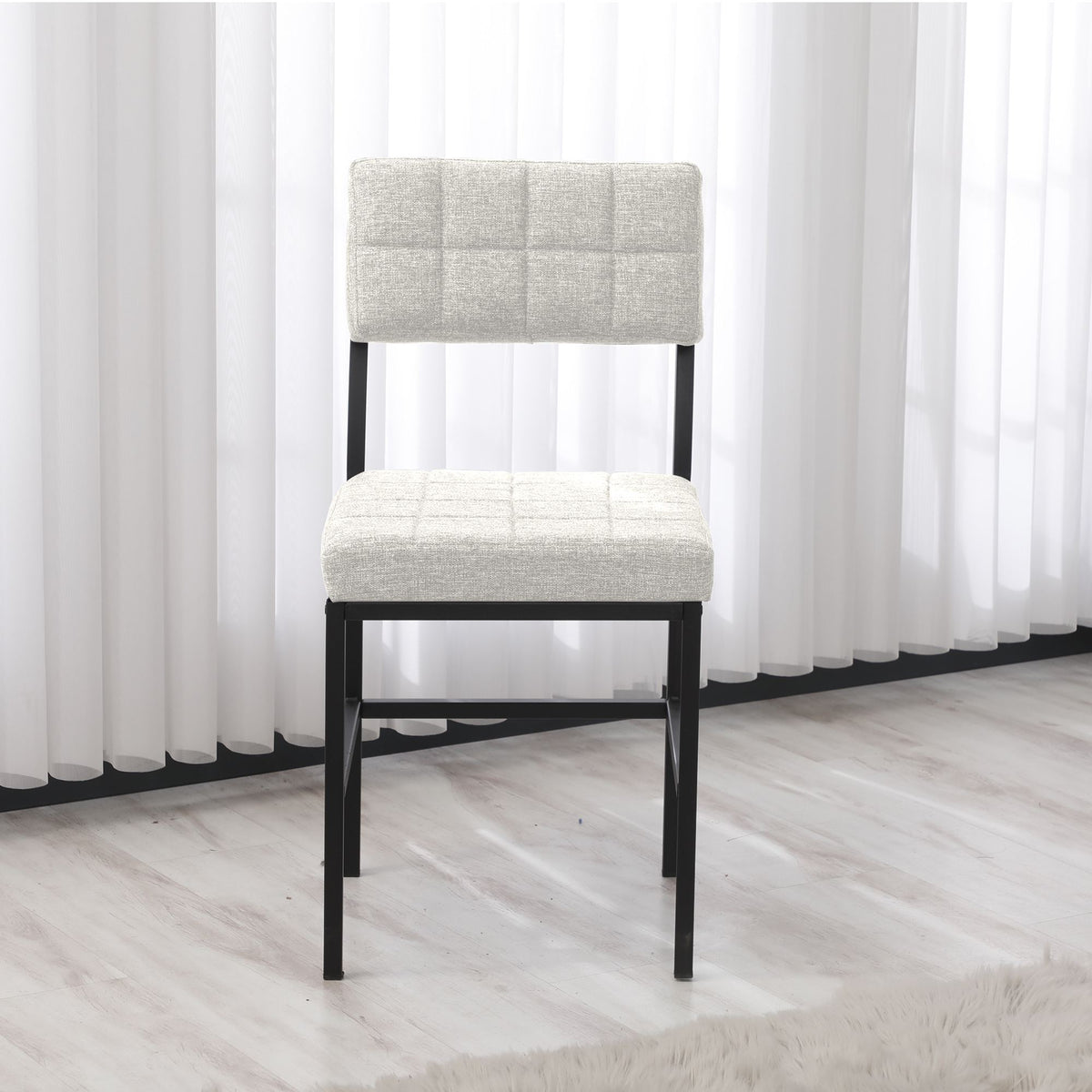 Καρέκλα Vartholomio Κρεμ 40x40x82 εκ.