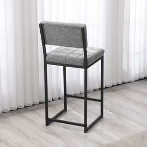 Σκαμπό Μπαρ Chiliadou Γκρι 40x40x98 εκ.