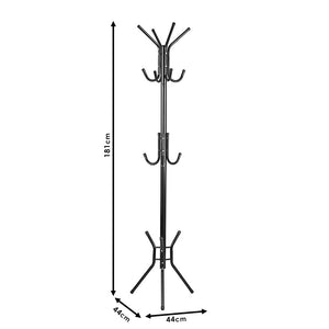 Καλόγερος ρούχων Piero  μέταλλο μαύρο Φ44x181εκ - Pakobazaar