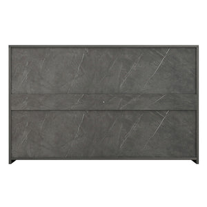 Συρταριέρα Cindy  6 συρταριών γκρι μαρμάρου 120x40x75εκ - Pakobazaar
