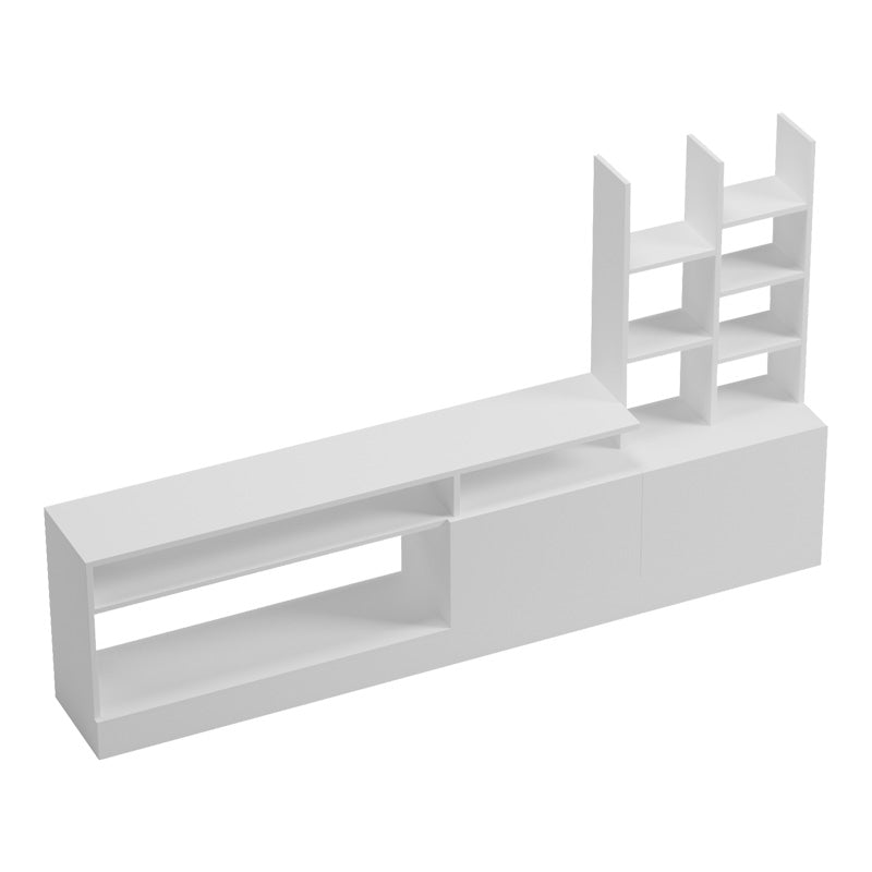 Σύνθετο σαλονιού Seruno  λευκό 170x25x100εκ - Pakobazaar