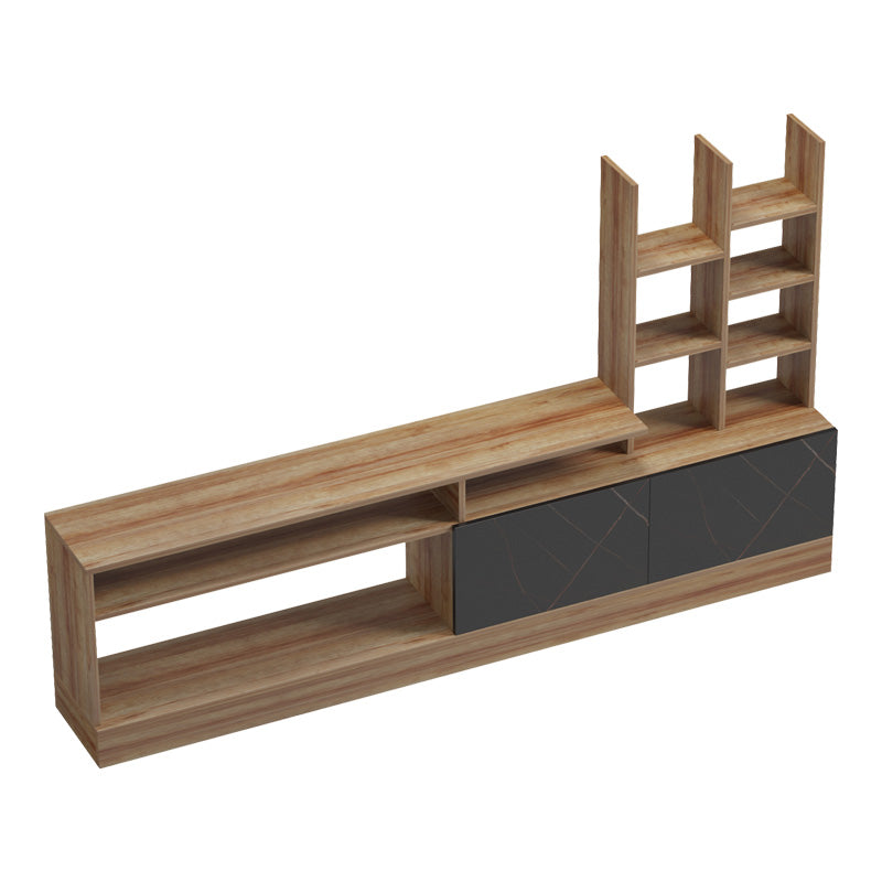 Σύνθετο σαλονιού Seruno  oak - μαύρο μαρμάρου 170x25x100εκ - Pakobazaar