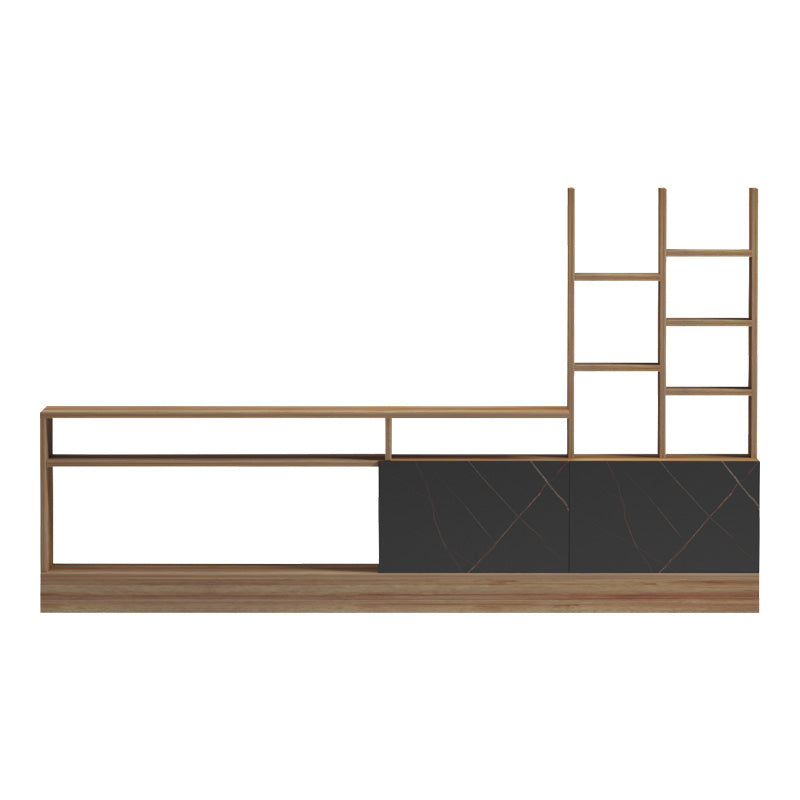 Σύνθετο σαλονιού Seruno  oak - μαύρο μαρμάρου 170x25x100εκ - Pakobazaar