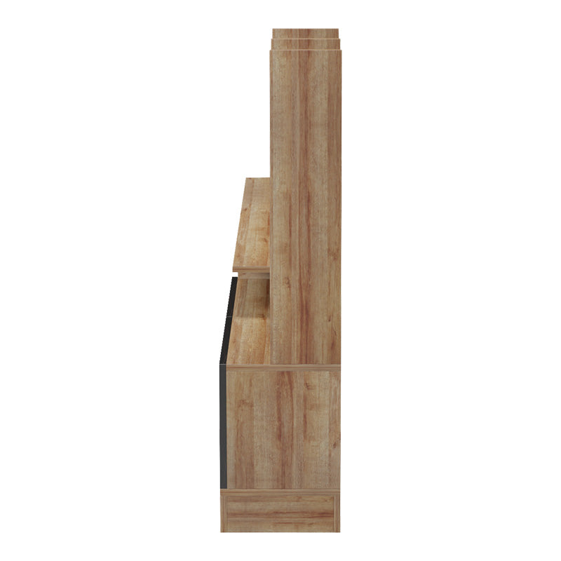 Σύνθετο σαλονιού Seruno  oak - μαύρο μαρμάρου 170x25x100εκ - Pakobazaar