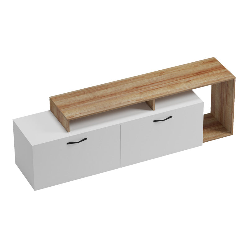 Έπιπλο τηλεόρασης Tobler  σε oak- λευκή απόχρωση 170x40x53εκ - Pakobazaar