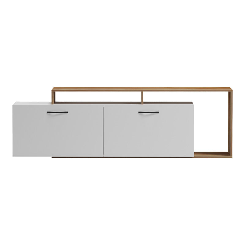 Έπιπλο τηλεόρασης Tobler  σε oak- λευκή απόχρωση 170x40x53εκ - Pakobazaar