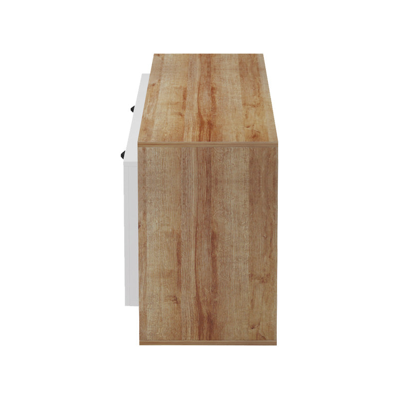 Έπιπλο τηλεόρασης Tobler  σε oak- λευκή απόχρωση 170x40x53εκ - Pakobazaar