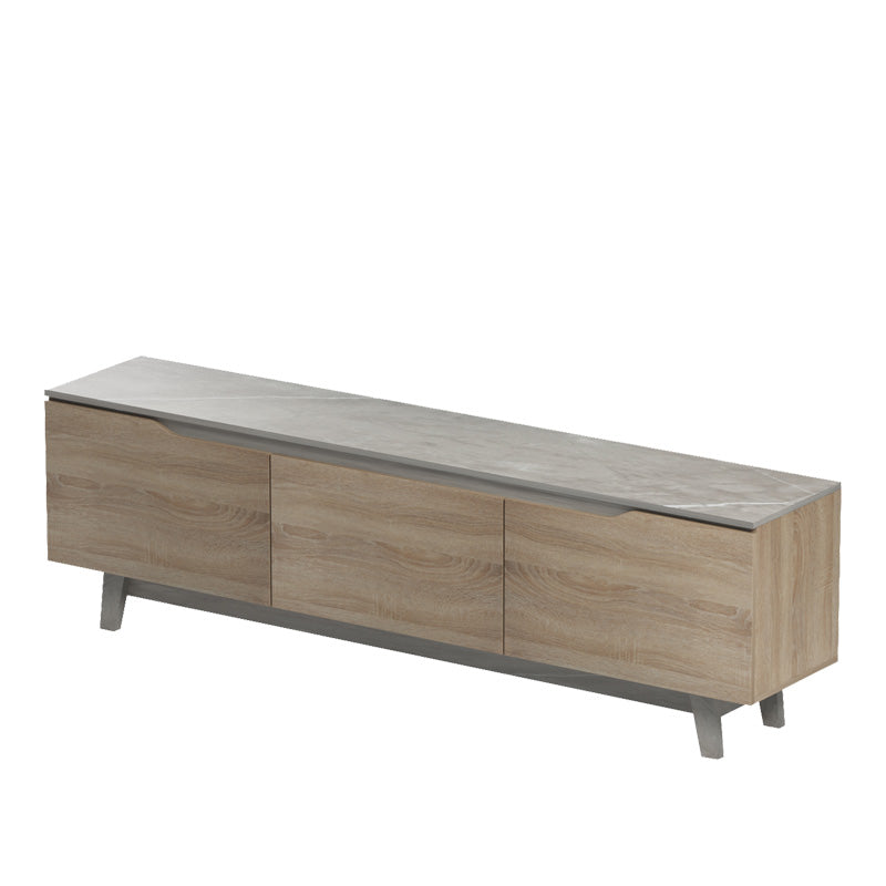 Έπιπλο τηλεόρασης Kasandra  μπεζ μαρμάρου-sonoma 180x35x48.5εκ - Pakobazaar