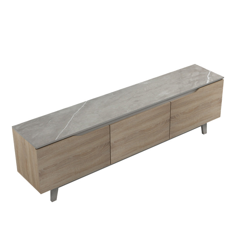 Έπιπλο τηλεόρασης Kasandra  μπεζ μαρμάρου-sonoma 180x35x48.5εκ - Pakobazaar