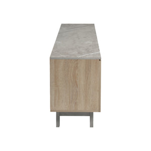Έπιπλο τηλεόρασης Kasandra  μπεζ μαρμάρου-sonoma 180x35x48.5εκ - Pakobazaar