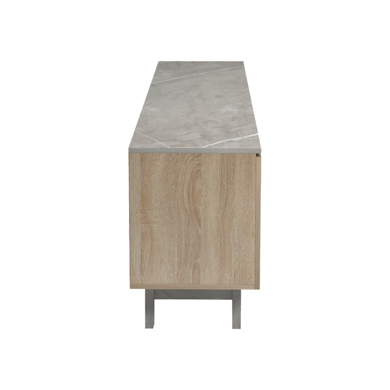 Έπιπλο τηλεόρασης Kasandra  μπεζ μαρμάρου-sonoma 180x35x48.5εκ - Pakobazaar