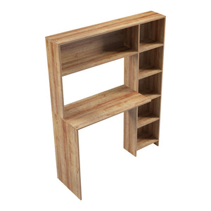 Γραφείο με βιβλιοθήκη Janson  oak 113.2x40x141.8εκ - Pakobazaar