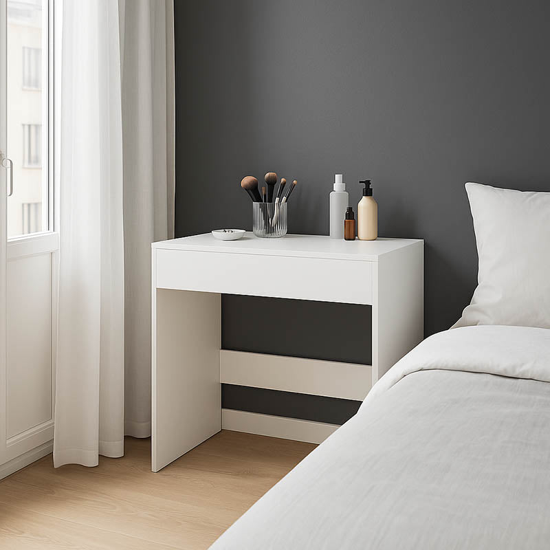 Κονσόλα-τουαλέτα κρεβατοκάμαρας Artemisia  σε λευκή απόχρωση 90x45x76.8εκ - Image 1