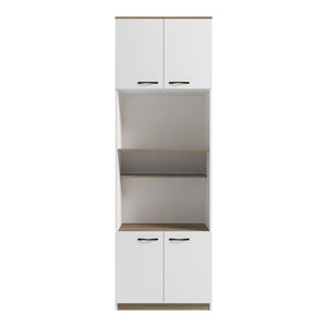 Ντουλάπα κουζίνας Rowan  σε λευκή-sonoma απόχρωση 60x42x182εκ - Pakobazaar