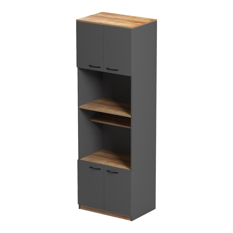 Ντουλάπα κουζίνας Rowan  σε ανθρακί-oak απόχρωση 60x42x182εκ - Pakobazaar
