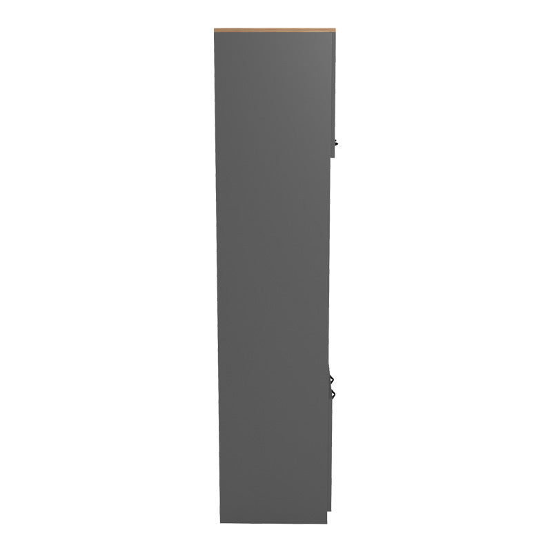 Ντουλάπα κουζίνας Rowan  σε ανθρακί-oak απόχρωση 60x42x182εκ - Pakobazaar