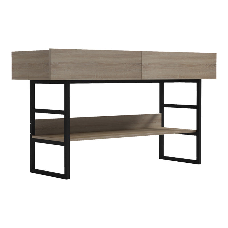 Κονσόλα Vien  σε sonoma-μαύρη απόχρωση 139x43x75.5εκ - Pakobazaar