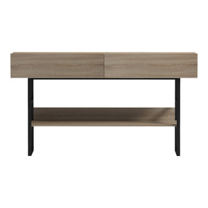Κονσόλα Vien  σε sonoma-μαύρη απόχρωση 139x43x75.5εκ - Pakobazaar